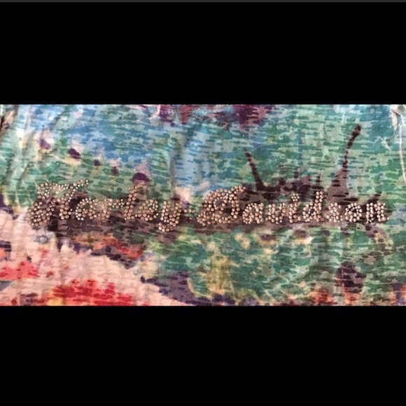 Tie Dye Harley Davidson T-Shirt - Picture 3 of 3